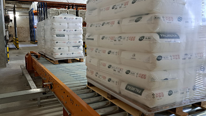 automated transport of packaged bagged goods