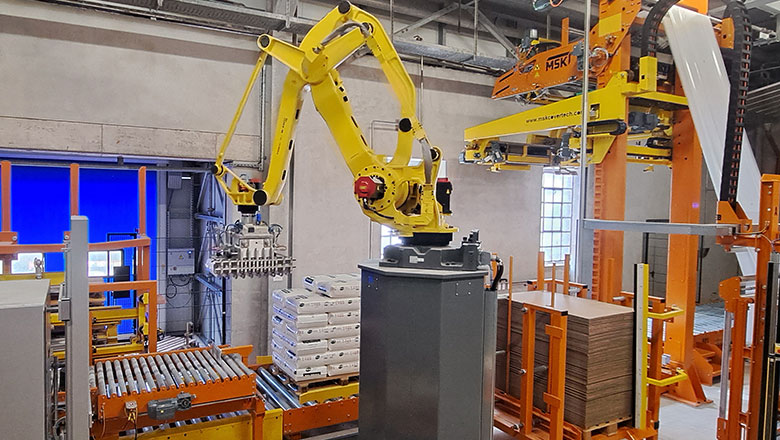 palletizing packaging and conveying systems