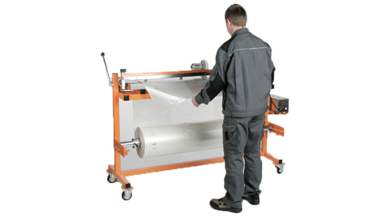 The MSK film confectioner makes a foil endless hose simple and inexpensively suitable foil hoods for all load pieces